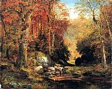 Cresheim Glen, Wissahickon, Autumn by Thomas Moran